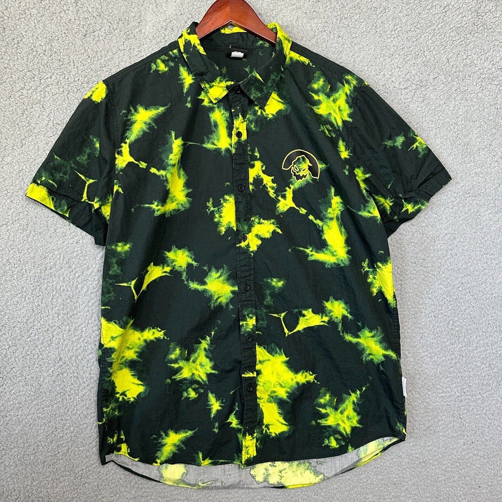Disney Oogie Boogie Shirt Mens Extra Large Black Camp Nightmare Before Christmas